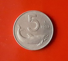 5 LIRE 1952 ERRORE - MANCANZA