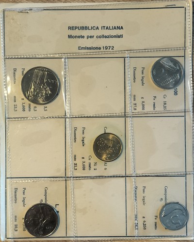 Serie lire 1972 repubblica - serie,