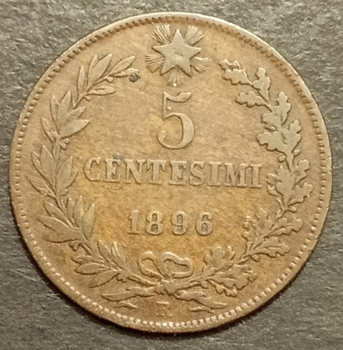 Centesimi lire valore - valore, 1896