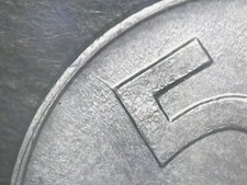 5 LIRE 1955 ERRORE - FRATTURA