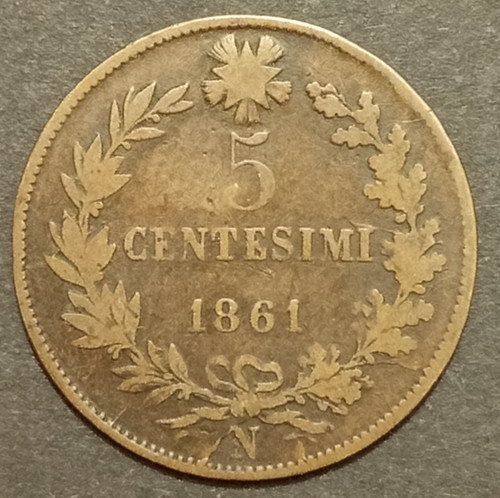 Centesimi lire valore 1861 - lire,