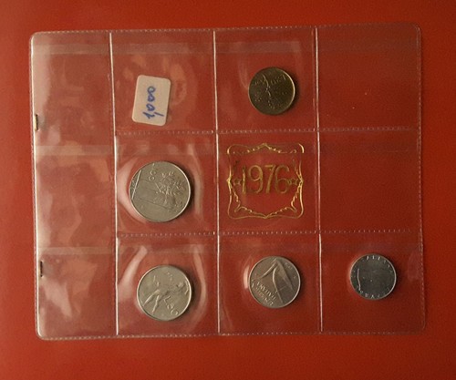 Serie valori 1976 20 lire - valori,