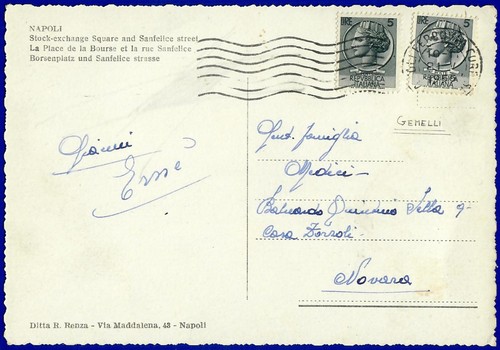 Napoli cartolina con due - cartolina,